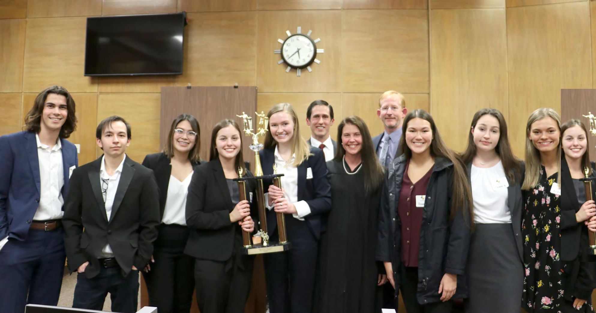 Pine Tree HS mock trial team